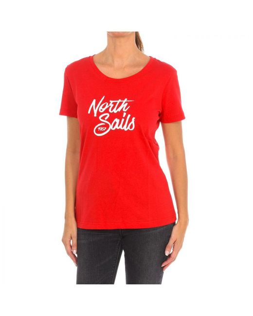 North Sails Red Short Sleeve T-Shirt 9024300