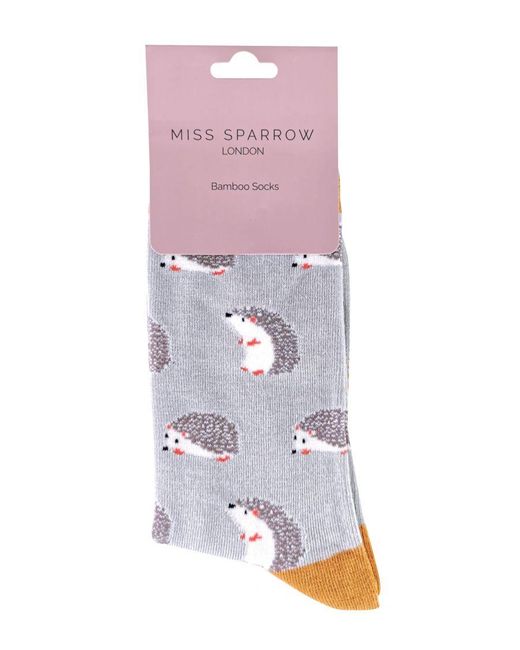 Miss Sparrow White Novelty Animal Soft Bamboo Breathable Socks