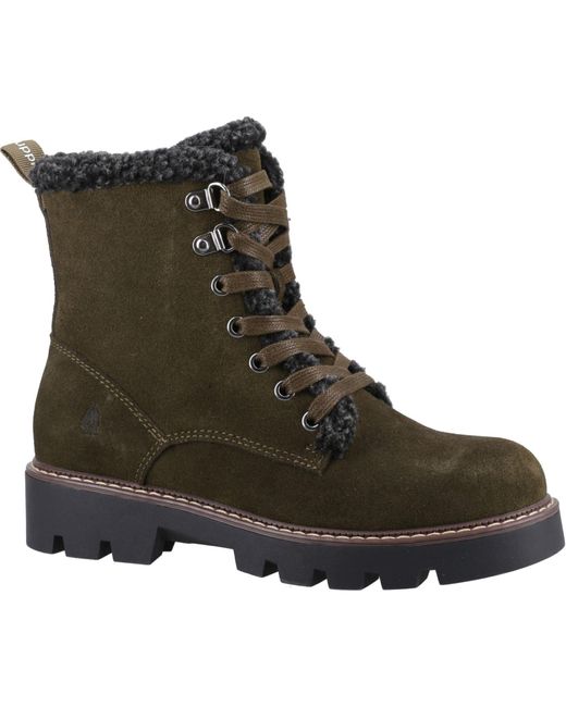 Hush Puppies Green Aurelia Wildleder Damen Stiefel
