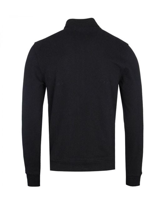 Belstaff Black Patch Logo Full Zip Sweatshirt for men