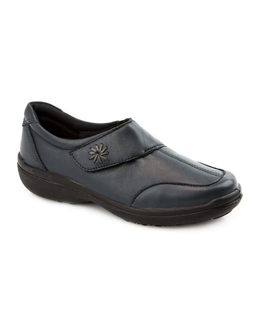 Jones Bootmaker Black Wide Fit Leather One-Touch-Fasten Monk Shoes