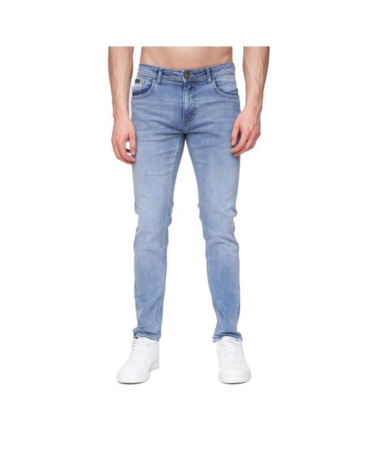 Henleys Blue Mayhen Slim Jeans (Light Wash) for men