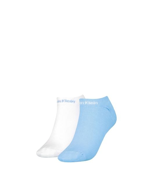 Calvin Klein Pack Ankle Trainer Socks Combo in Blue Lyst UK