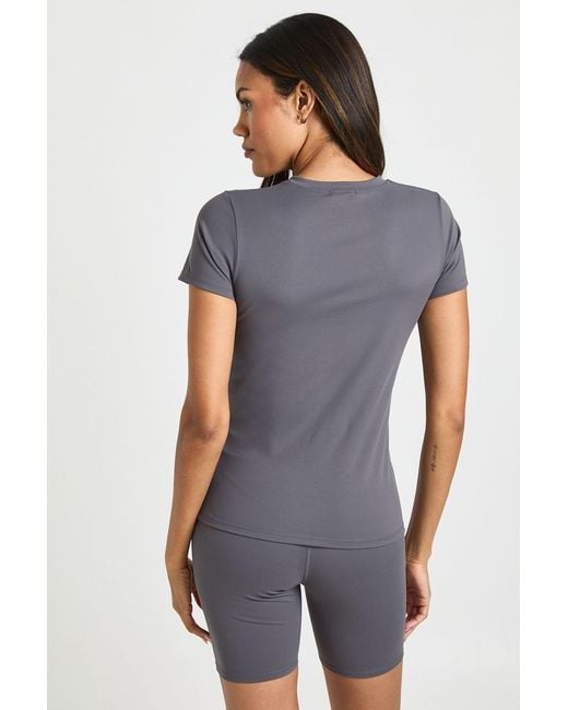 Boohoo Multicolor Maternity Supersoft Sculpt Short Sleeve Top