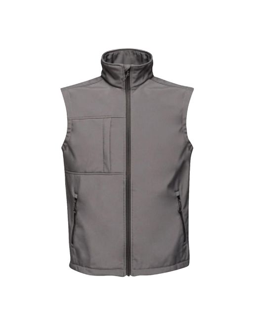 Regatta Gray Octagon 3 Layer Printable Softshell Bodywarmer for men