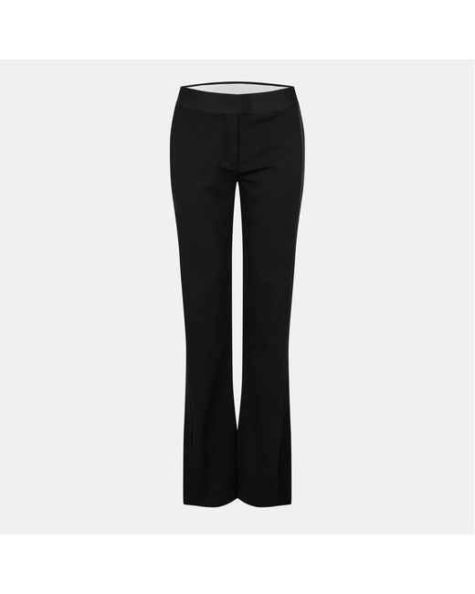 Off-White c/o Virgil Abloh Black Off Solid Flared Tux Pants
