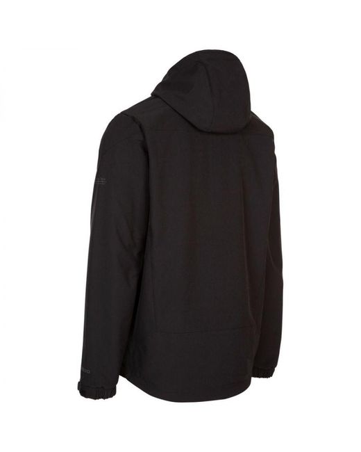 Trespass Black Marlon Soft Shell Jacket for men