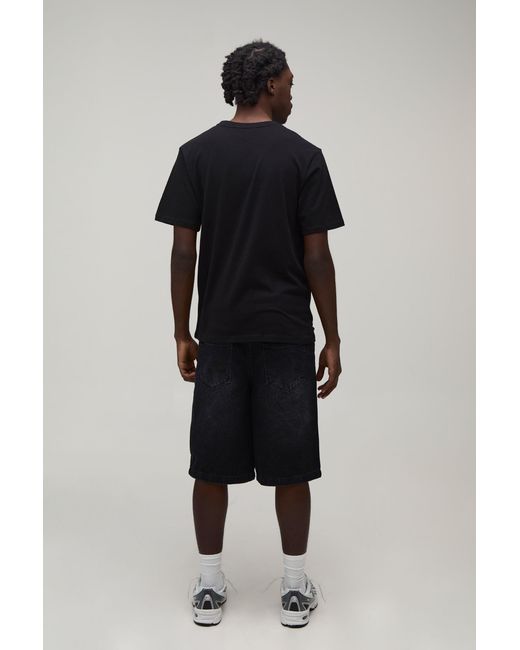 BoohooMAN Black Regular It's Coming Home Print T-Shirt for men