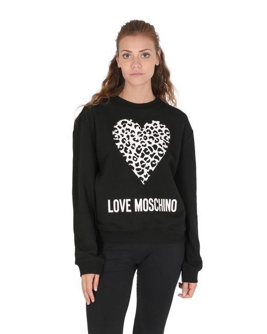 Love Moschino Black Damen Sweatshirt