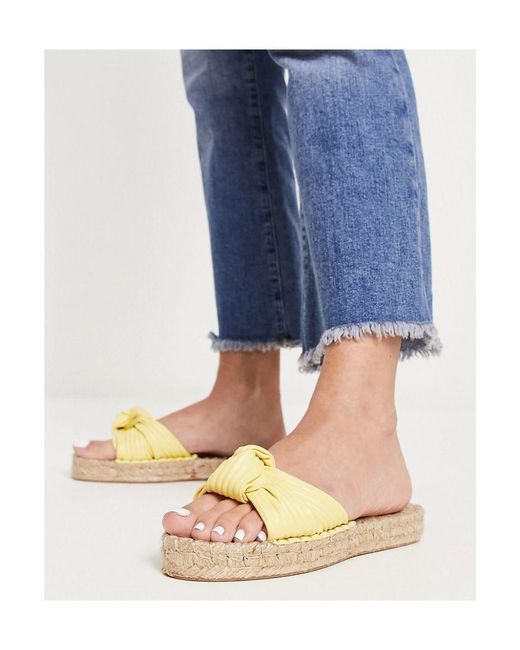 ASOS Blue Jade Knotted Espadrille Mules