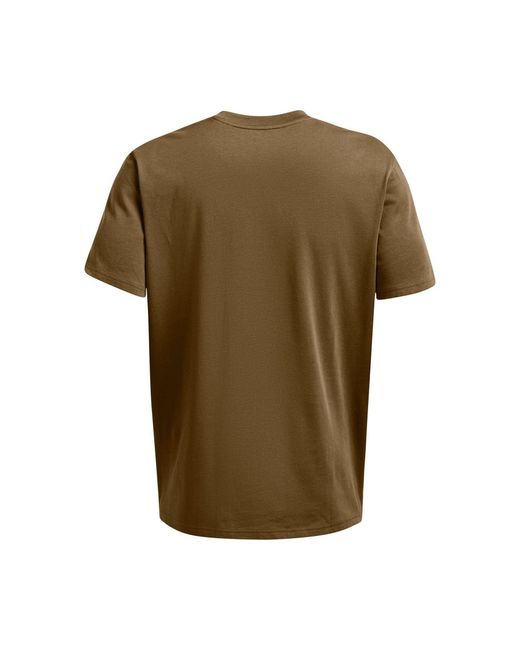Under Armour Green Left Chest Patch Short Sleeve T Shirt for men