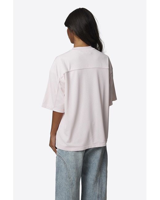 Good For Nothing White Double Layered Mesh Jersey T-Shirt
