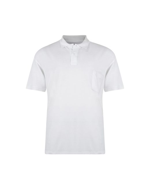 KAM Jeanswear White Kam Polo Shirts Short Sleeve Plus Size for men