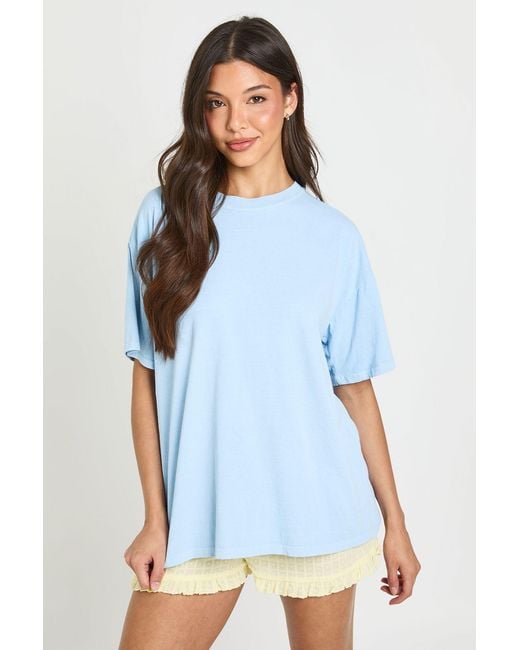 Boohoo White Washed Oversized T-Shirt