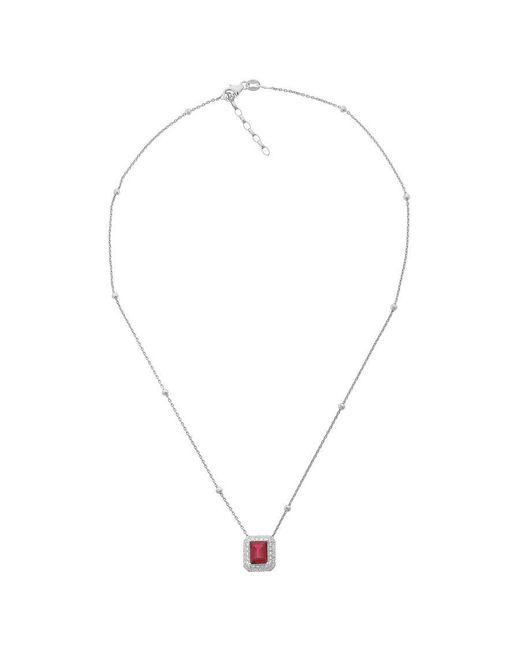 Orphelia Metallic 'Jackie' 925 Sterling Chain With Pendant
