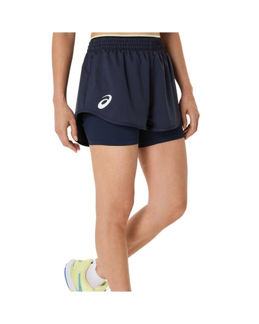 Asics Blue Match Tennis Shorts