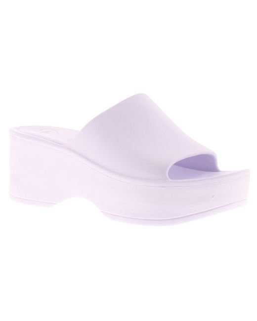 Rocket Dog Purple Sandals Heeled Wedge Petal Slip On