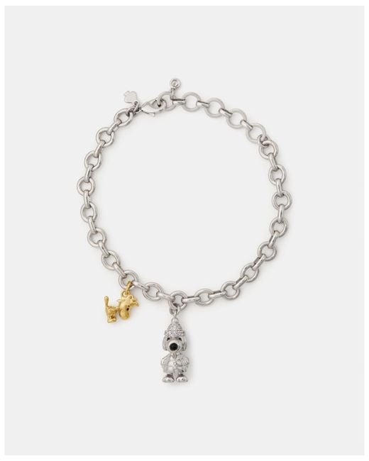 Kate Spade White Snoopy Charm Bracelet