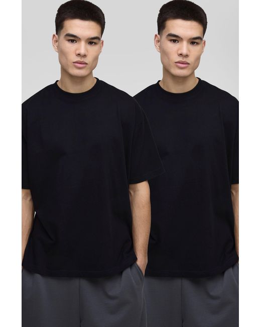 BoohooMAN Blue 2 Pack Oversized T-Shirt for men