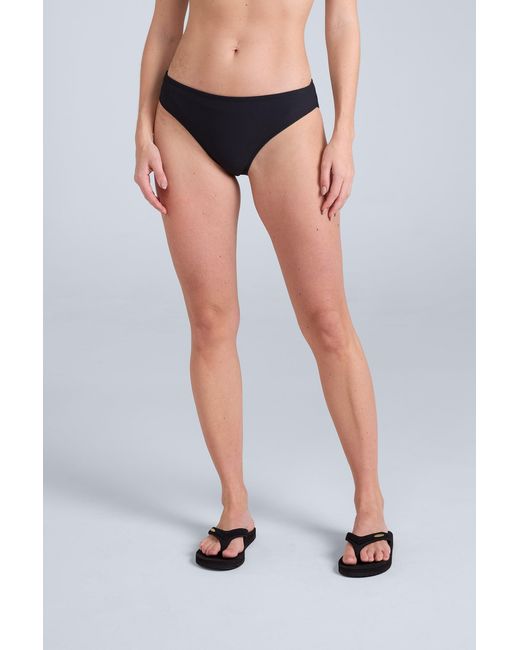 Mountain Warehouse Blue 'Florence' Ribbed Bikini Bottoms Chlorine Resistant Quick Dry Stretchy Swimwear Polyamide
