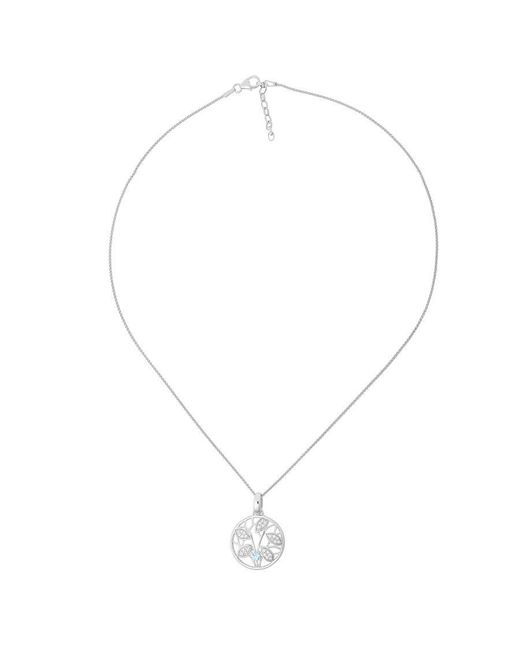 Orphelia Metallic 'Oceane' 925 Sterling Chain With Pendant