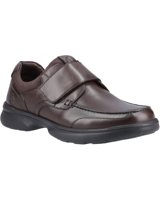 Hush Puppies Brown Hector Leather Moccasins Shoes for men
