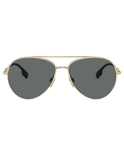 Burberry Gray Dark Lensed Sunglasses Metal