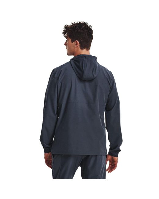 Under Armour Blue Woven Track Jacket for men