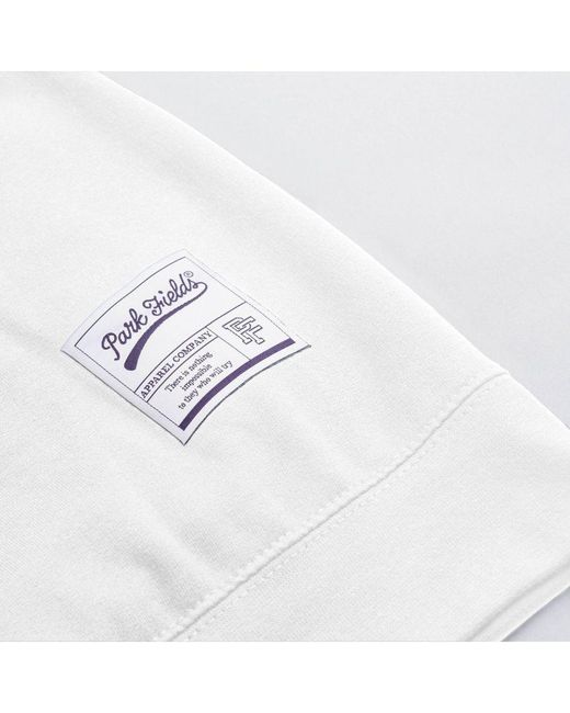 Park Fields White Harvard University Script Sweatshirt Cotton