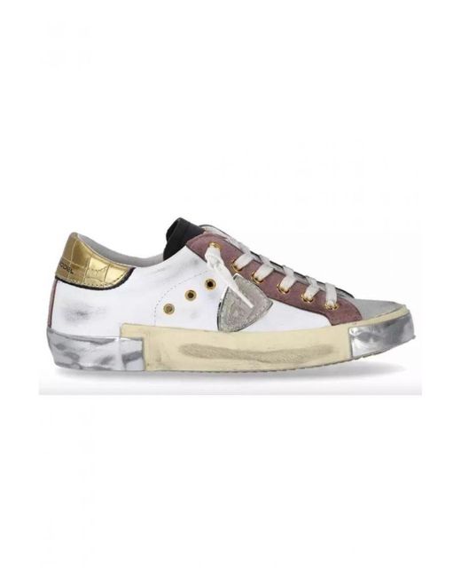 Philippe Model White Leather Sneaker