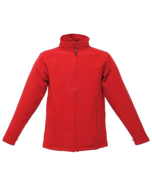 Regatta Red Uproar Lightweight Wind Resistant Softshell Jacket (Classic/Seal) for men