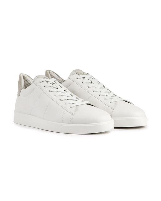 Ecco White Street Lite Trainers for men