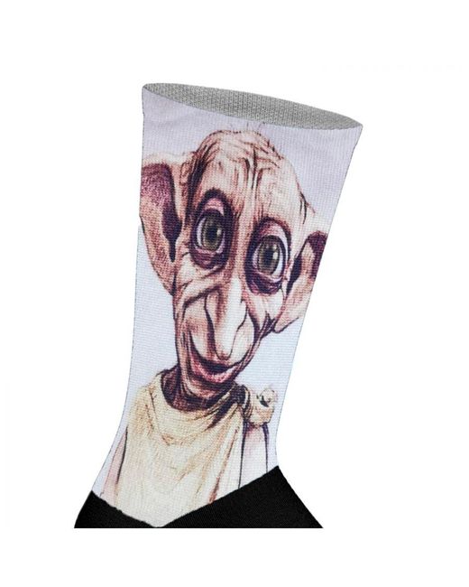 Jenes Socks Black Elastic Printed Long