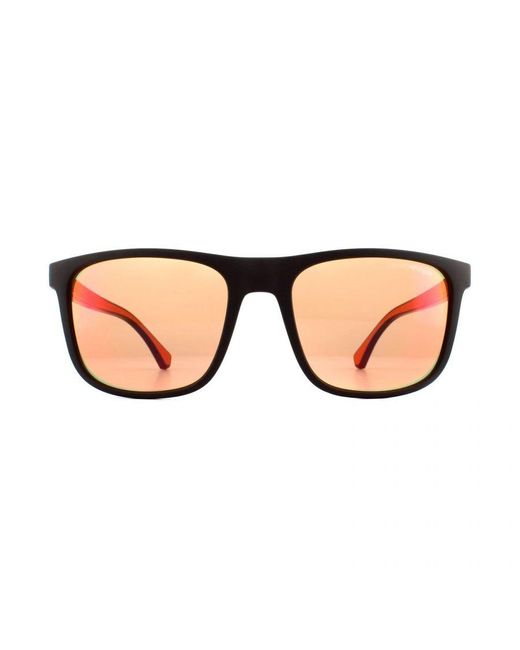Emporio Armani Brown Sunglasses Ea4129 5752F6 Matte Mirror for men