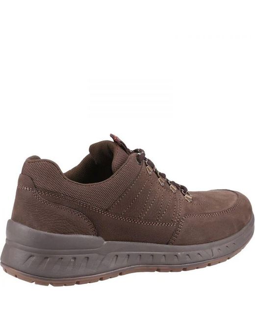 Cotswold Brown Longford Leather Shoes () for men