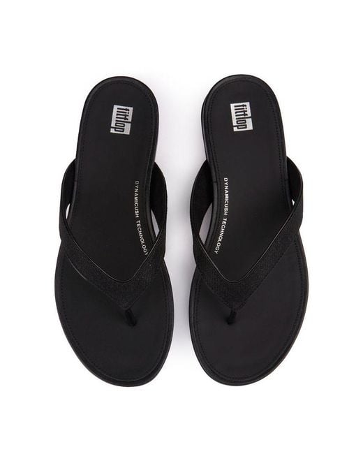 Fitflop Black Gracie Shimmerlux Sandals