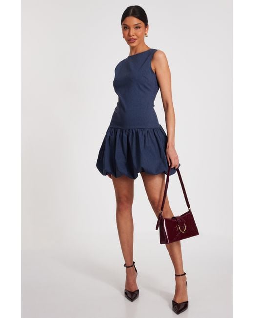 white christmas dresses Guess Factory Eco Deanna Belted Denim Dress main image 1