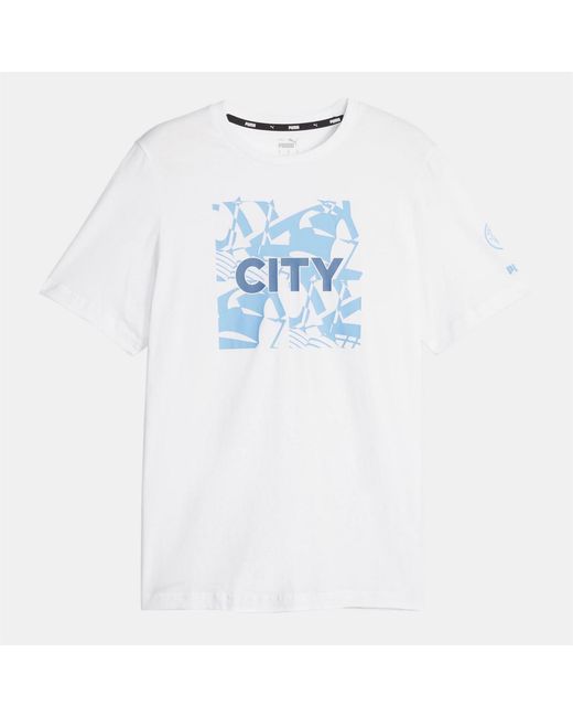 PUMA Blue City Fc Ftblcore Graphic T Shirt for men