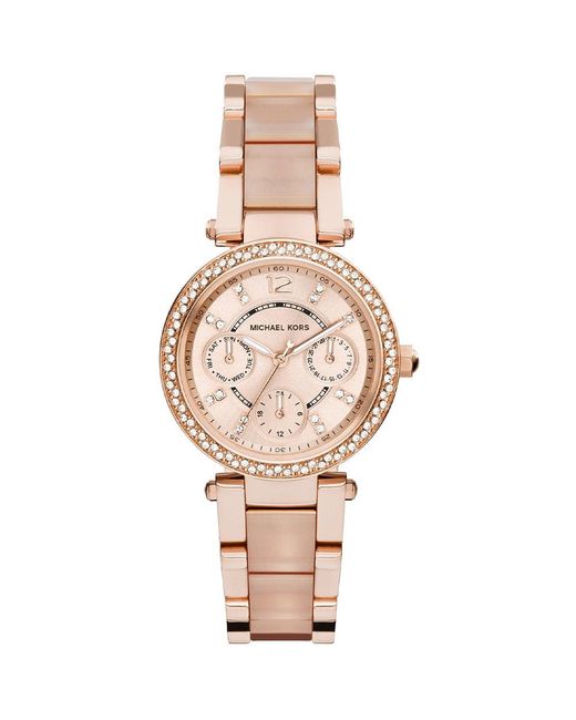 Michael Kors Pink Mk6110 Parker Ladies Watch