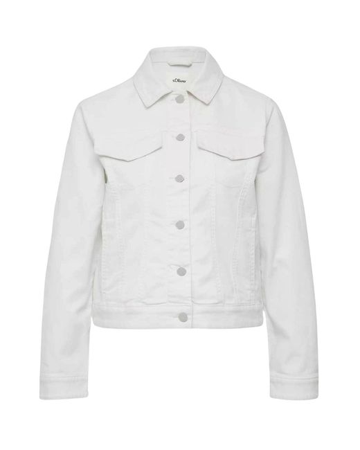 S.oliver White Boxy Denim Jacket