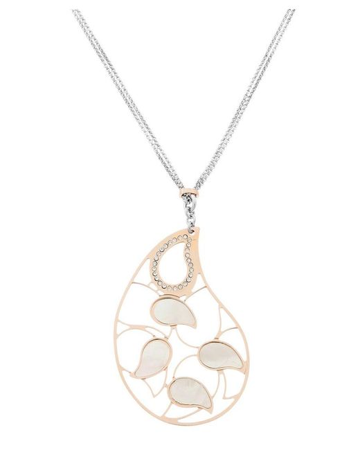 Orphelia Metallic 'Lana' 925 Sterling Chain With Pendant