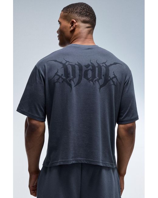 BoohooMAN Blue Active Boxy T-Shirt for men