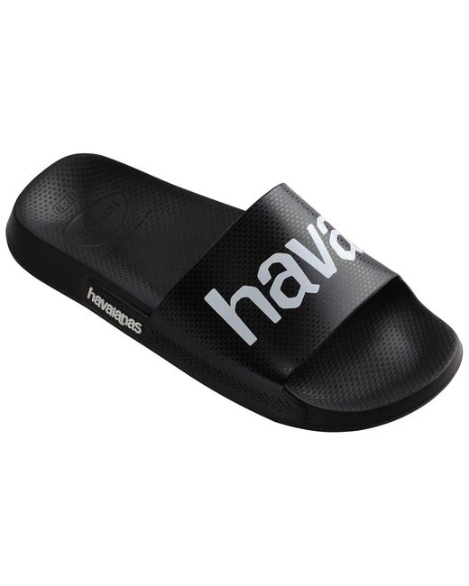 Havaianas Black Classic Logomania Flip Flops