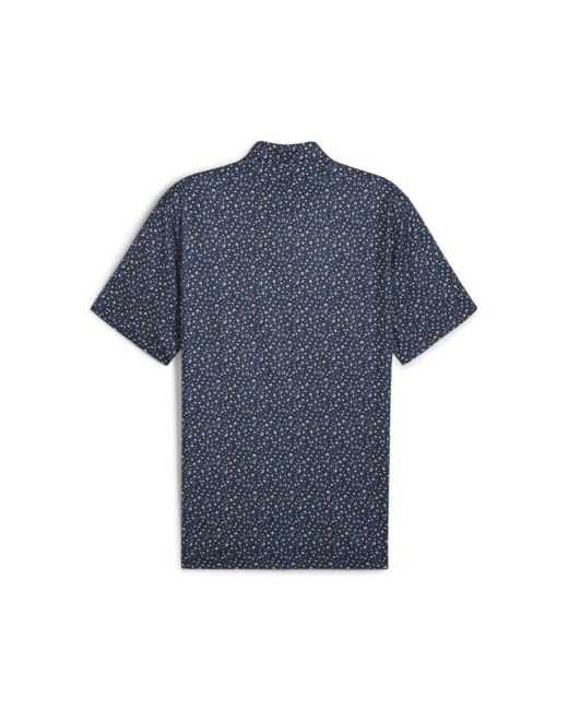 PUMA Blue Mattr Soto Golf Polo Shirt for men
