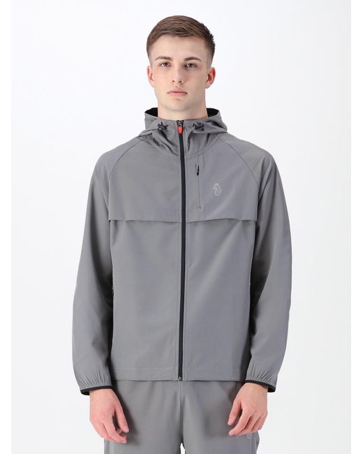 Luke 1977 Gray Brecon Performance Zip Through Jacket for men