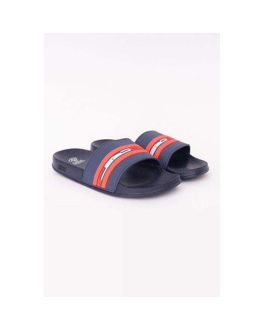Crosshatch Blue Mentella Sliders for men