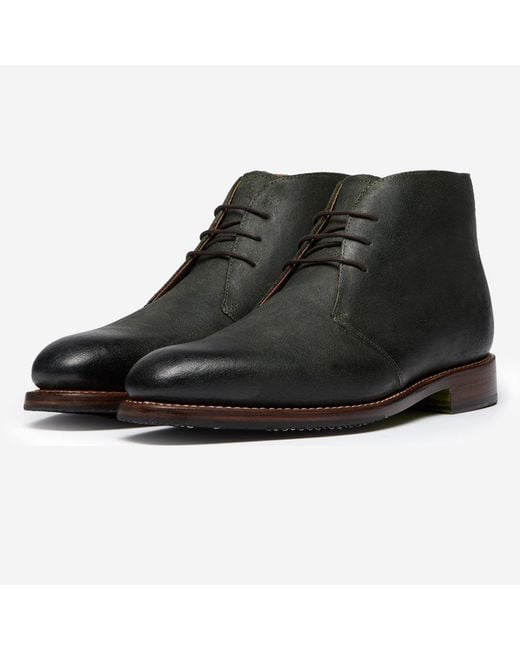 Oliver Sweeney Black Oiled Suede Chukka Boots