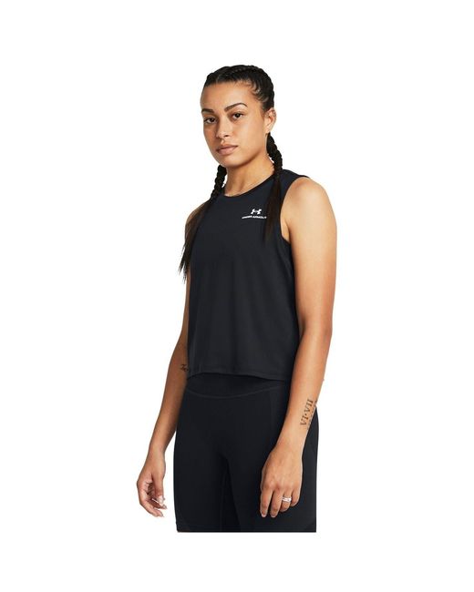 Under Armour Black Vanish Sleeveless Crew Neck Tank Vest