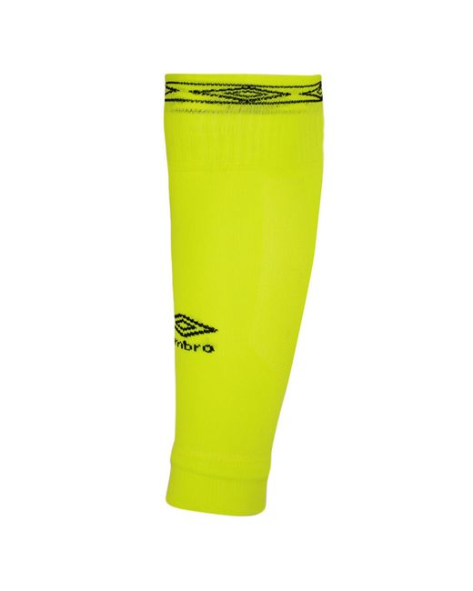 Umbro Yellow Diamond Leg Sleeves (Safety/Carbon) for men