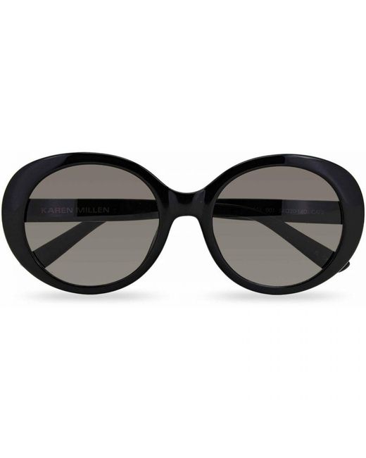 Karen Millen Black Km5051 Sunglasses Ladies 001Blk